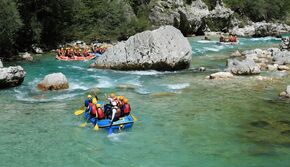 Rafting rzeką Soca w Słowenii